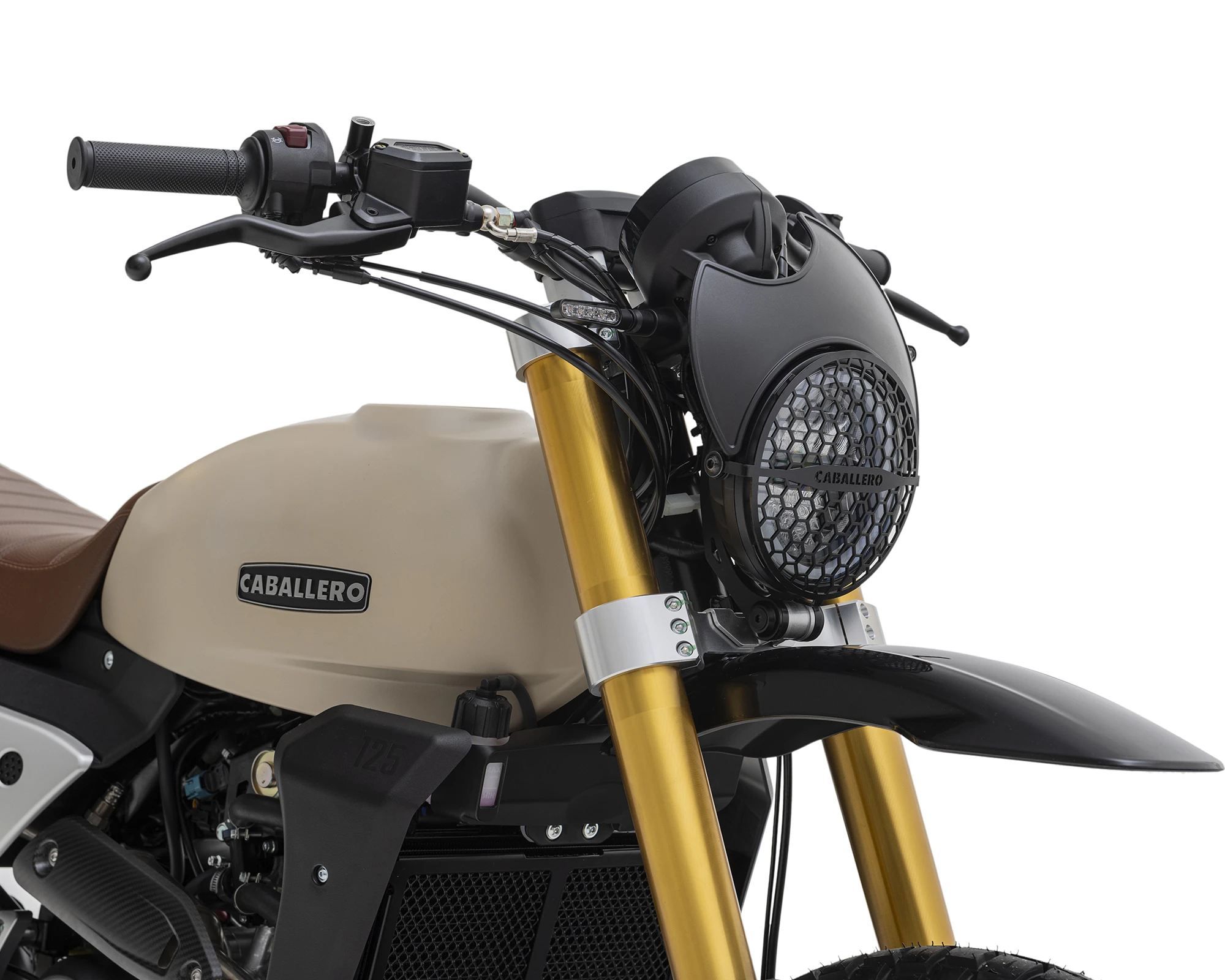 FANTIC CABALLERO Rally 125 MY25 ストーンガード装備のヘッドライト、リアライトはフルLED。 | 輸入発売元 MOTORISTS モータリスト合同会社