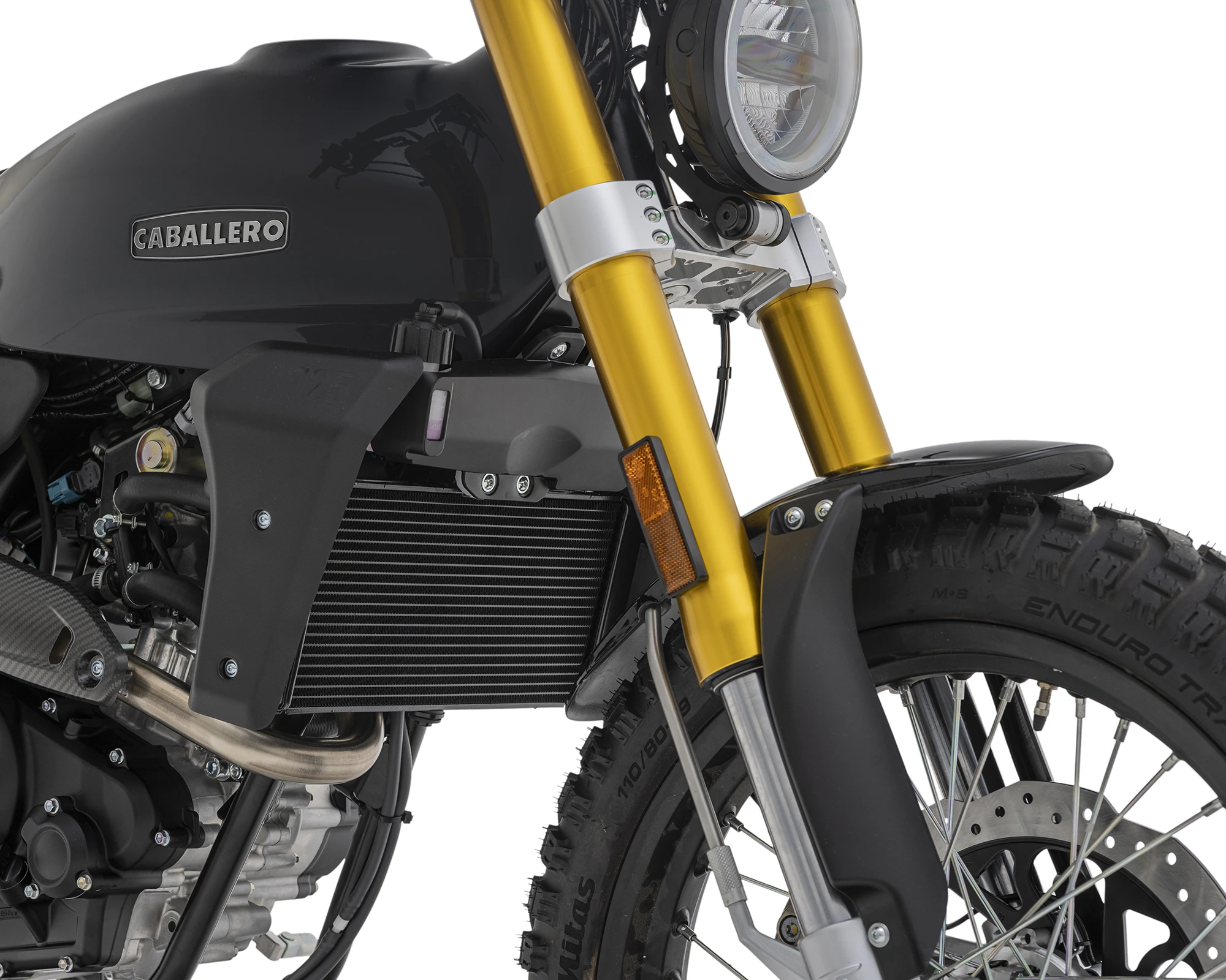 FANTIC CABALLERO Scrambler 125 MY25 フロントサスペンションはファンティック製FRS φ41mm倒立フォーク。 | 輸入発売元 MOTORISTS モータリスト合同会社