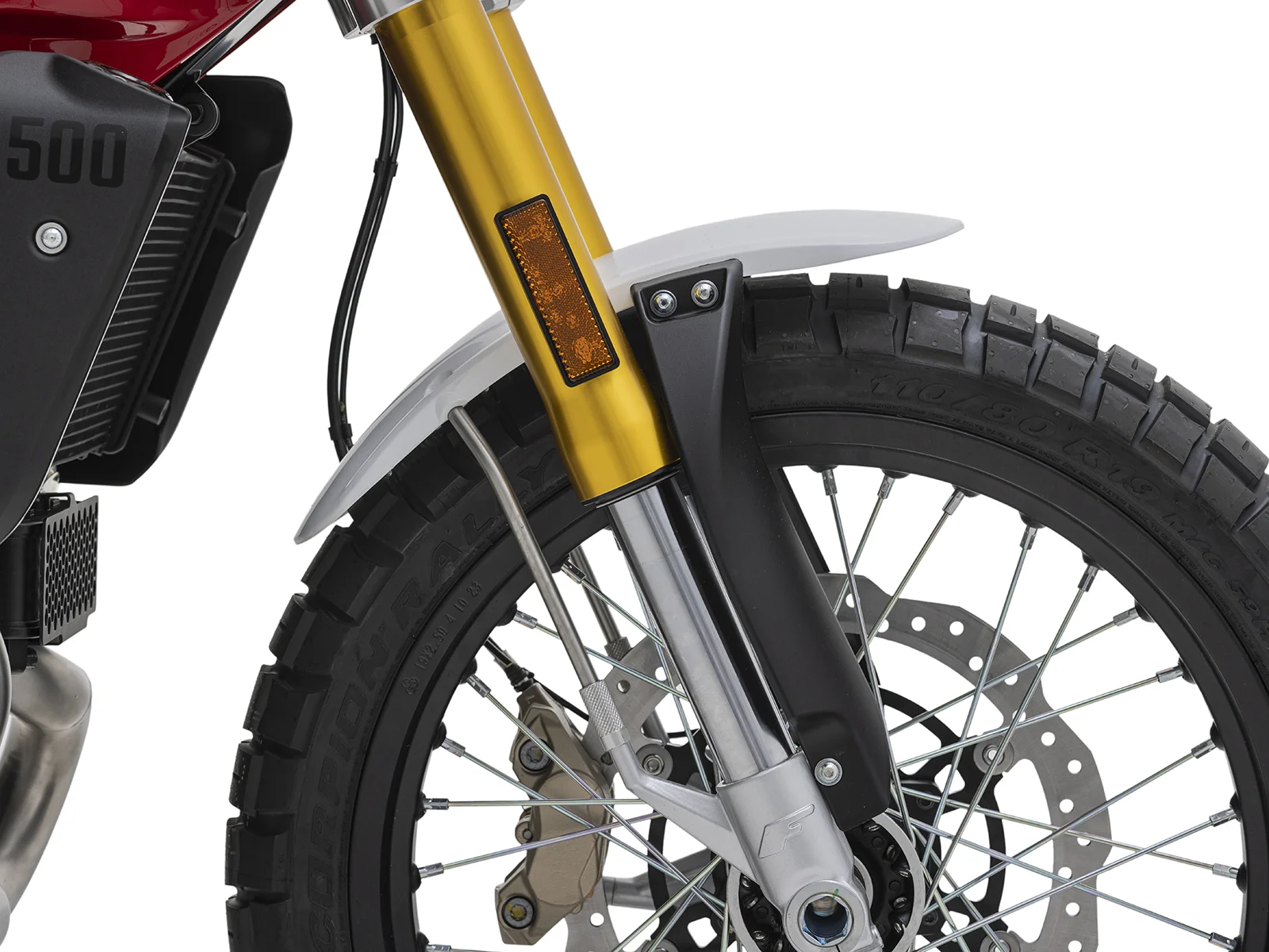 FANTIC CABALLERO Scrambler 500 MY25 フロントサスペンションはファンティック製FRS φ41mm倒立フォーク。 | 輸入発売元 MOTORISTS モータリスト合同会社