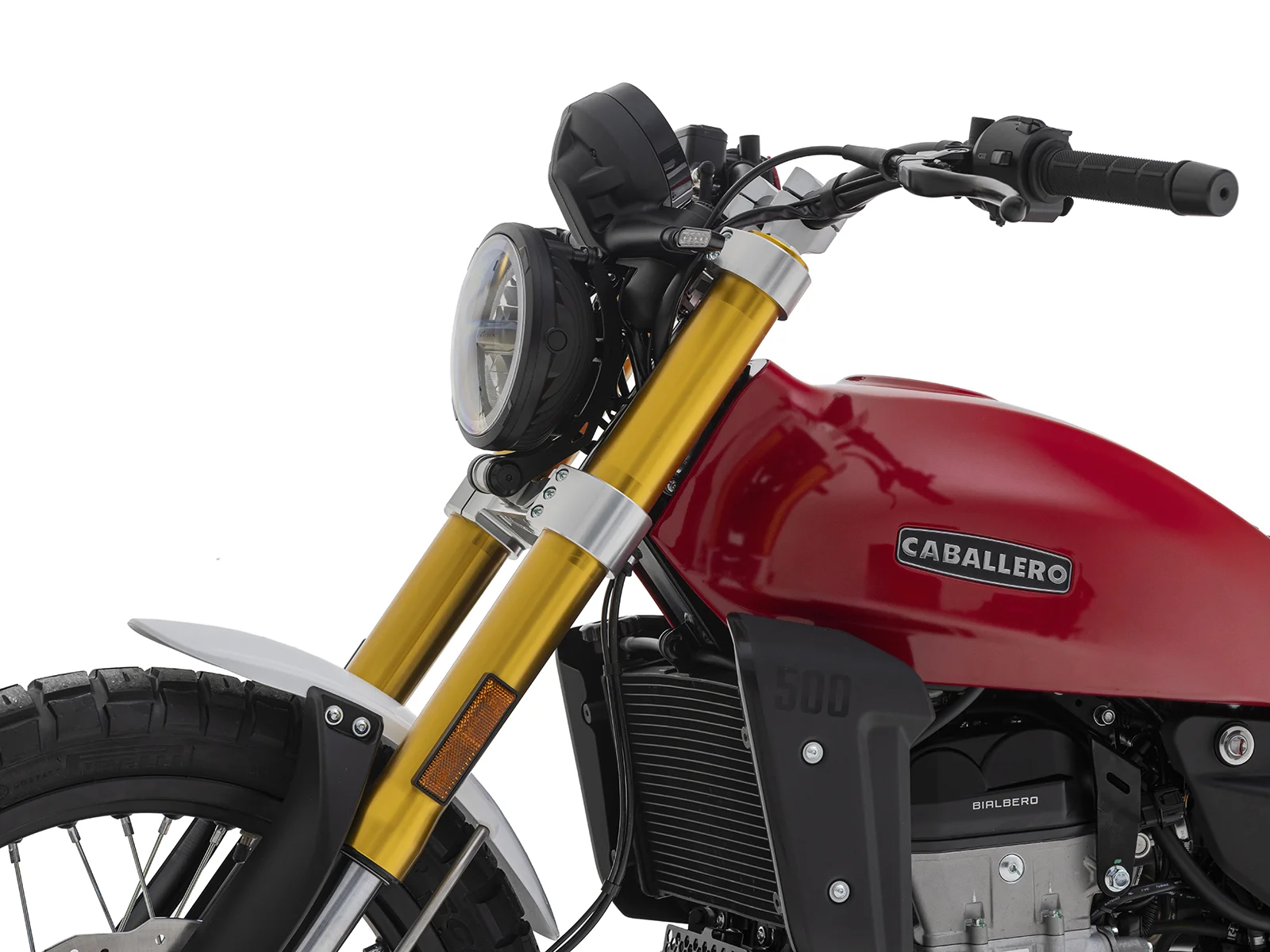 FANTIC CABALLERO Scrambler 500 MY25 ヘッドライトやテールランプ、左右のターンシグナルをLED化。Bluetooth機能を備えた丸型LCDディスプレーを装備。 | 輸入発売元 MOTORISTS モータリスト合同会社