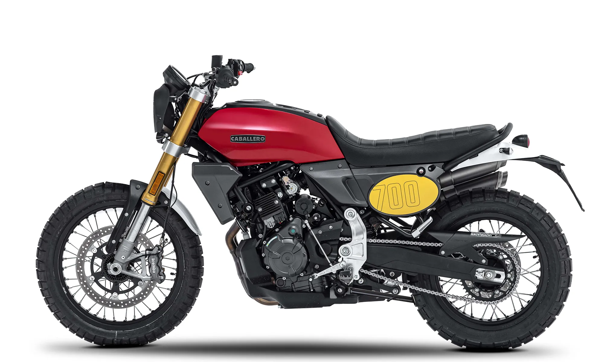 FANTIC CABALLERO Scrambler 700 クラシックレッド