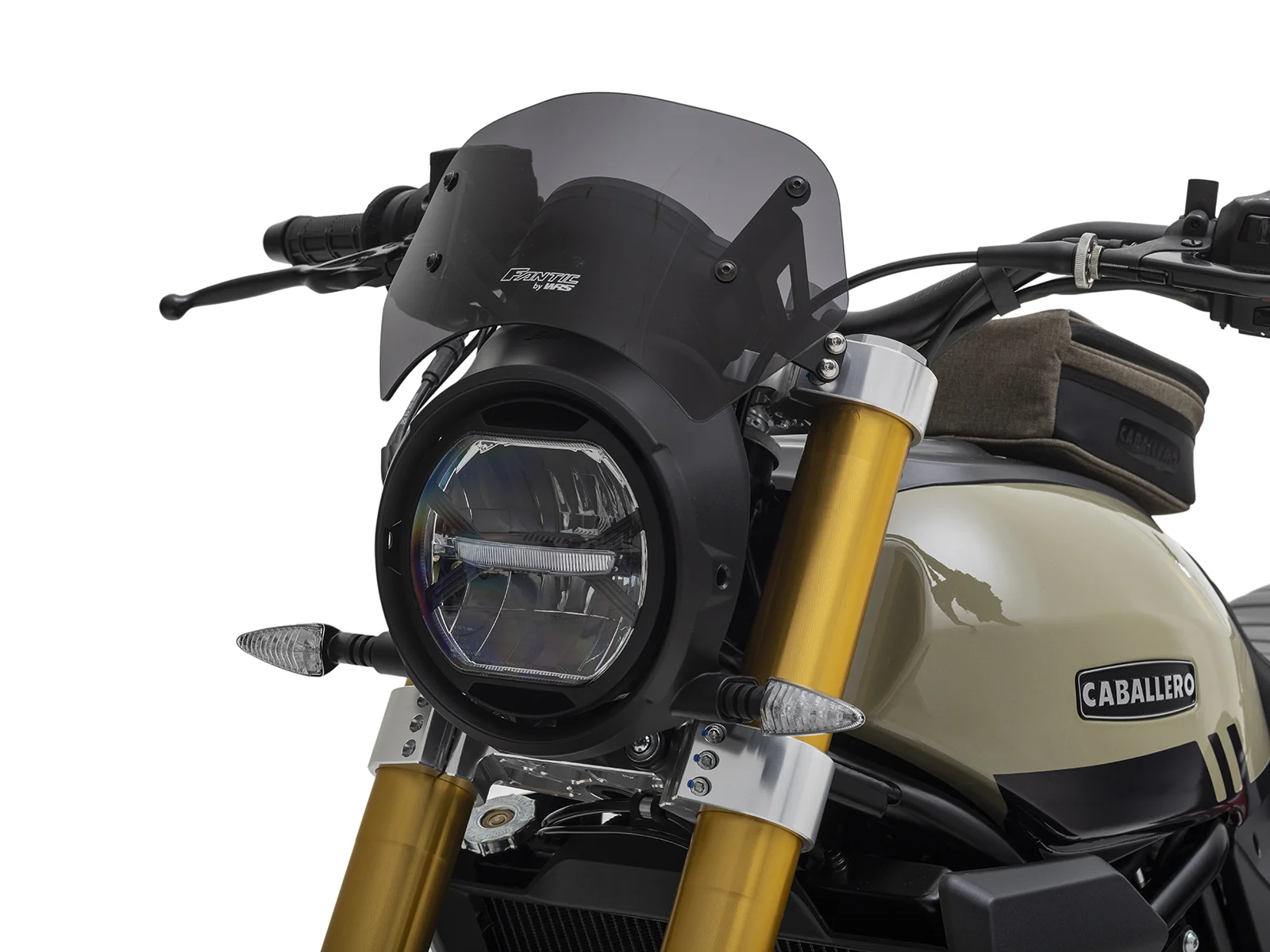 FANTIC Scrambler 700 TRAVEL WRSとのコラボレーションで開発されたスモークウインドスクリーン。 | 輸入発売元 MOTORISTS モータリスト合同会社